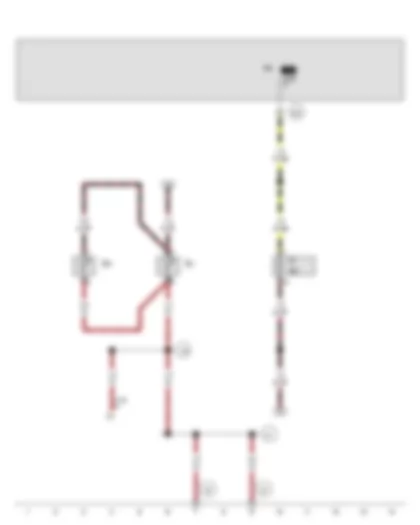 Wiring Diagram  VW JETTA 2007 - X-contact relief relay - Left washer jet heater element - Right washer jet heater element