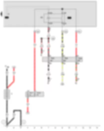 Wiring Diagram  VW JETTA 2007 - Battery - X-contact relief relay