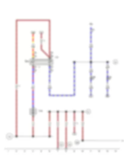 Wiring Diagram  VW JETTA 2007 - Tank filler flap remote release switch - Tank filler flap locking motor