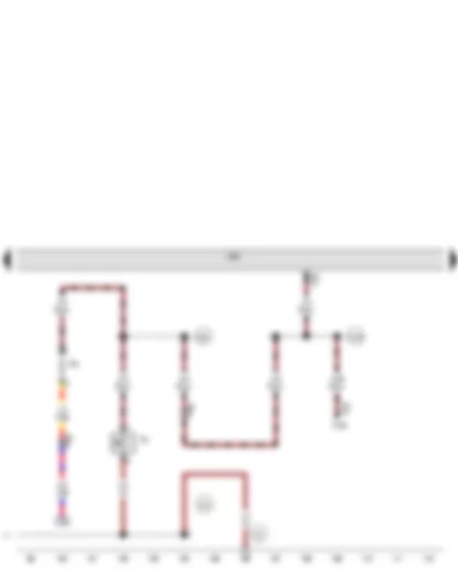 Wiring Diagram  VW JETTA 2007 - Luggage compartment light switch - Convenience system central control unit