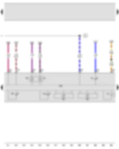Wiring Diagram  VW JETTA 2008 - Fuel gauge - Coolant temperature gauge - Rev. counter - Speedometer - Buzzer and gong - Control unit in dash panel insert