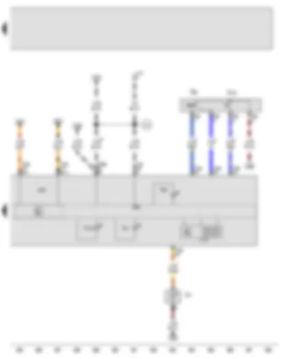 Wiring Diagram  VW JETTA 2009 - Multifunction display call-up button - Multifunction display memory switch - Ambient temperature sensor - Multifunction indicator - Control unit in dash panel insert - Data bus diagnostic interface