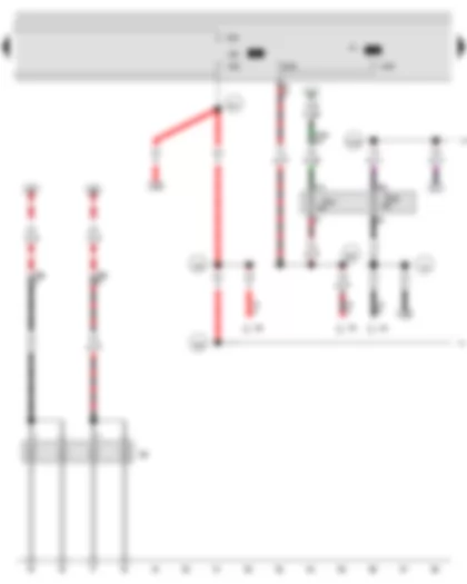 Wiring Diagram  VW JETTA 2010 - Dual tone horn relay - X-contact relief relay - Engine glow plug