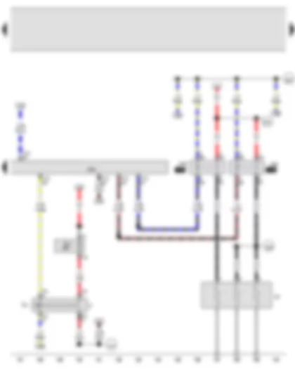 Wiring Diagram  VW JETTA 2008 - Brake light switch - Brake pedal switch - Diesel direct injection system control unit - Low heat output relay - High heat output relay - Coolant heating element