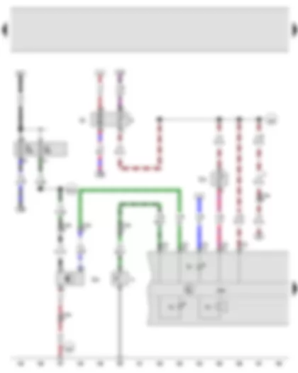 Wiring Diagram  VW JETTA 2009 - Oil pressure switch - Fuel gauge sender - Fuel system pressurisation pump - Speedometer sender - Coolant shortage indicator sender - Alternator warning lamp - Oil pressure warning lamp