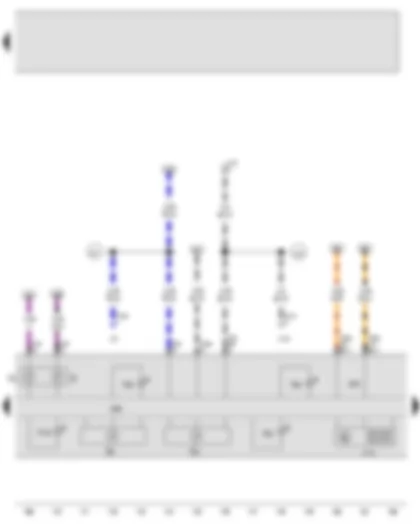 Wiring Diagram  VW JETTA 2008 - Fuel gauge - Coolant temperature gauge - Rev. counter - Speedometer - Multifunction indicator - Glow period warning lamp