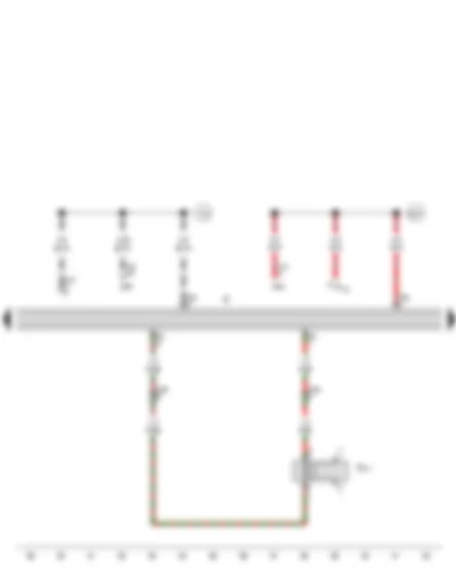 Wiring Diagram  VW JETTA 2008 - Radio - Rear left bass loudspeaker