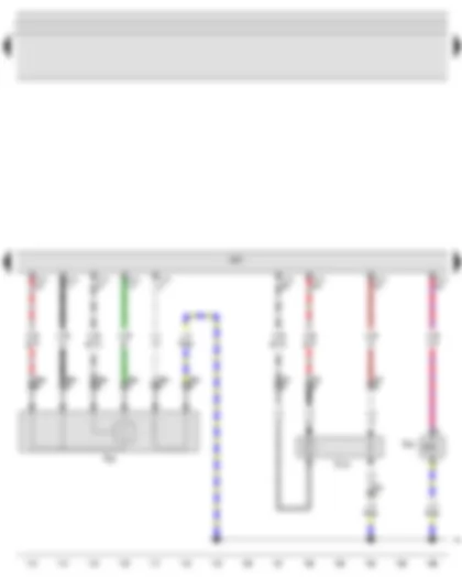 Wiring Diagram  VW JETTA 2010 - Lambda probe - Lambda probe after catalytic converter - Motronic control unit - Activated charcoal filter solenoid valve 1