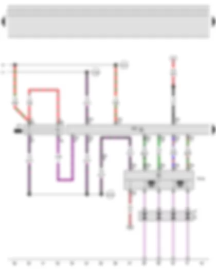 Wiring Diagram  VW JETTA 2009 - Main relay - Engine control unit - Ignition transformer - Spark plugs