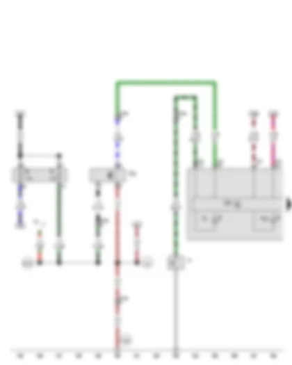 Wiring Diagram  VW JETTA 2010 - Oil pressure switch - Speedometer sender - Control unit in dash panel insert