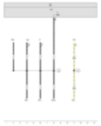Wiring Diagram  VW JETTA 2007 - Positive connection (15) - in dash panel wiring harness - Positive connection (58) - in dash panel wiring harness