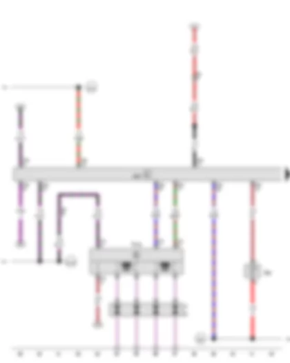Wiring Diagram  VW JETTA 2014 - Coolant temperature sender - Engine control unit - Ignition transformer - Spark plug connector - Spark plugs