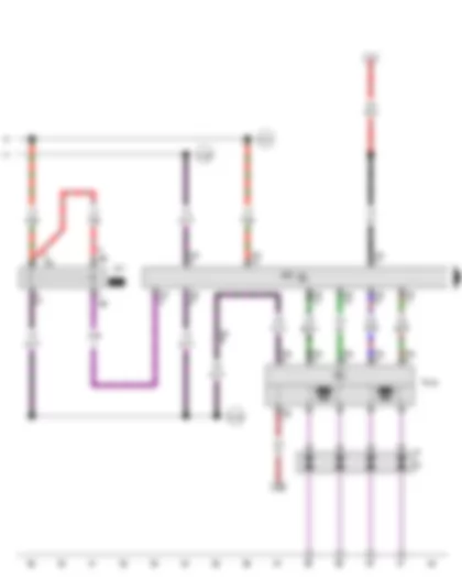 Wiring Diagram  VW JETTA 2014 - Main relay - Engine control unit - Ignition transformer - Spark plugs