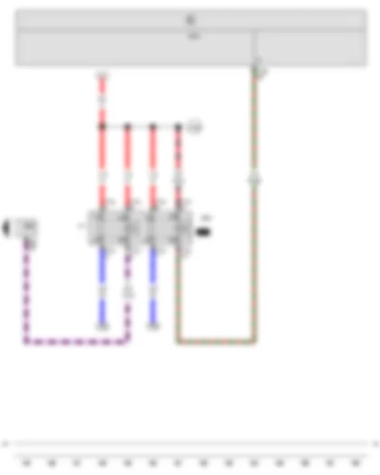 Wiring Diagram  VW JETTA 2012 - Fuel pump relay - Onboard supply control unit - Engine control unit - Fuel supply relay