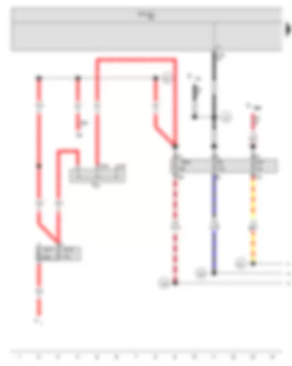 Wiring Diagram  VW JETTA 2015 - Onboard supply control unit - Terminal 30 wiring junction