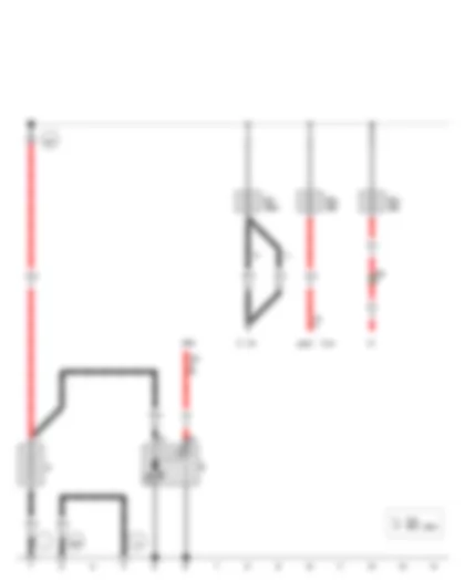 Wiring Diagram  VW JETTA 2014 - Battery - Starter - Terminal 50 voltage supply relay - Fuse 1 in fuse holder A - Fuse 2 in fuse holder A - Fuse 3 in fuse holder A