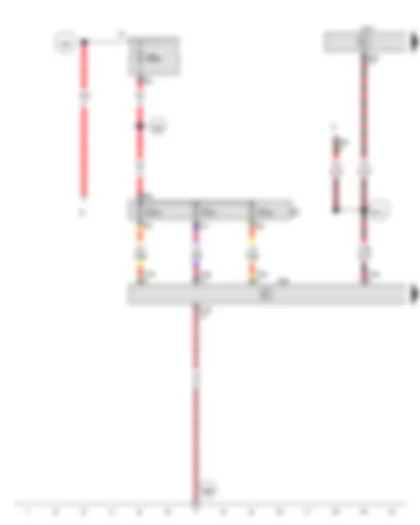 Wiring Diagram  VW JETTA 2014 - Trailer detector control unit - Onboard supply control unit - Fuse 24 on fuse holder B - Fuse holder C