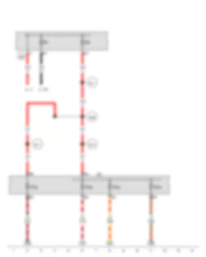 Wiring Diagram  VW JETTA 2016 - Battery - Fuse 1 in fuse holder A - Fuse 4 in fuse holder A - Fuse holder C