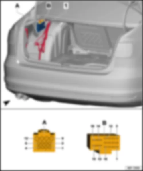 VW JETTA 2015 Trailer detector control unit J345