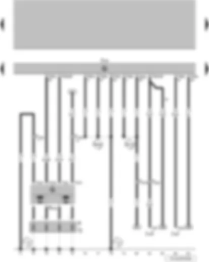 Wiring Diagram  VW KOMBI 2007 - Engine control unit - ignition transformer - spark plug connector - spark plugs