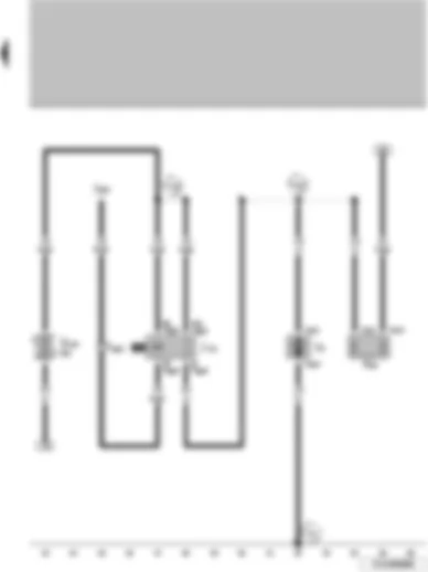 Wiring Diagram  VW KOMBI 2009 - Radiator fan 2nd speed relay - fresh air blower series resistor - fresh air blower
