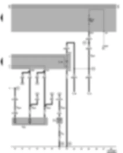 Wiring Diagram  VW LT 1997 - Electrically adjustable and heated exterior mirror - right