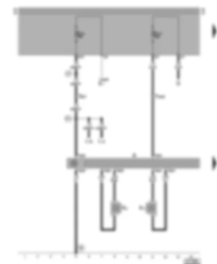 Wiring Diagram  VW LT 1997 - Radio - front loudspeakers