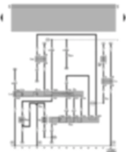 Wiring Diagram  VW LT 1997 - Fresh air blower - 2-way valve for fresh air/air recirculation flap