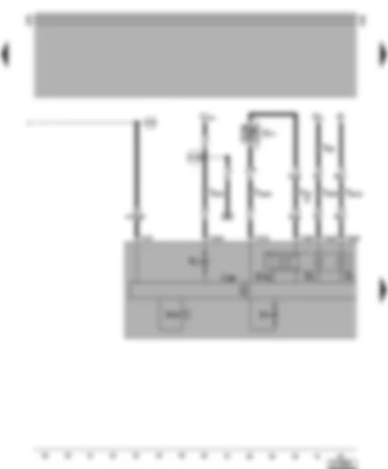 Wiring Diagram  VW LT 1997 - Dash panel insert - fuel gauge - coolant temperature gauge - oil pressure warning - lights switched on warning buzzer - alternator warning lamp - ambient temperature indicator