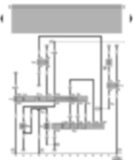 Wiring Diagram  VW LT 1999 - Fresh air blower - 2-way valve for fresh air/air recirculation flap