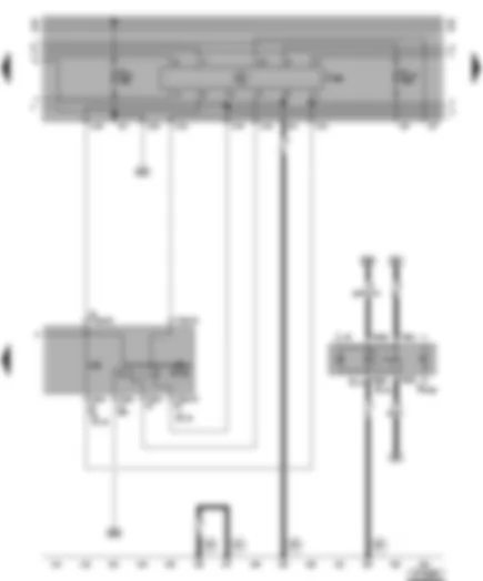 Wiring Diagram  VW LT 2001 - Intermittent wiper switch - rear fog light switch