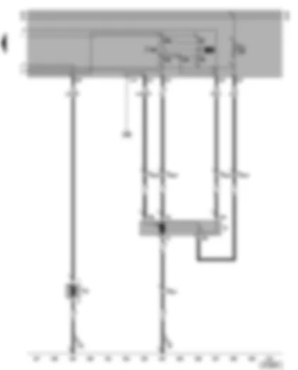 Wiring Diagram  VW LT 2001 - Windscreen washer/wiper system