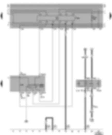 Wiring Diagram  VW LT 1999 - Intermittent wiper switch - windscreen washer pump switch - rear fog light switch