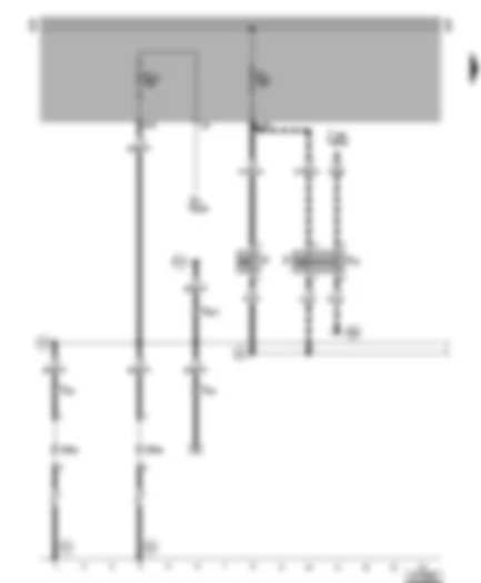 Wiring Diagram  VW LT 1999 - Left side marker lamps - brake light switch