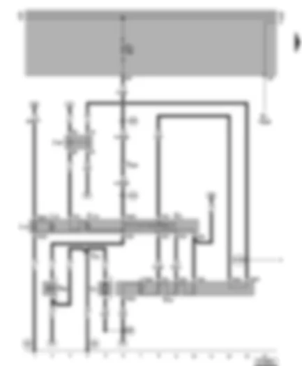 Wiring Diagram  VW LT 1999 - Fresh air blower - fresh and recirculating air flap two-way valve