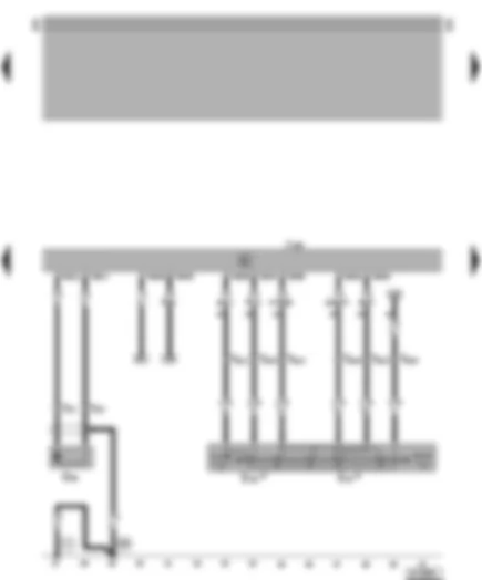 Wiring Diagram  VW LT 1999 - Diesel direct injection system control unit - cruise control system switch (CCS) - needle lift sender