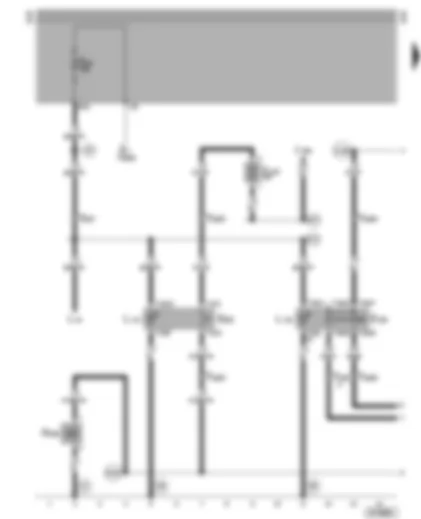 Wiring Diagram  VW LT 1999 - Power take-off switch - power take-off valve - working speed control switch