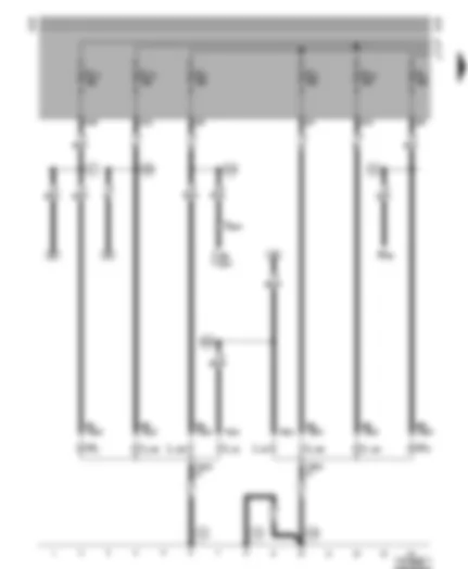 Wiring Diagram  VW LT 1999 - Front fog lights - headlights - side lights