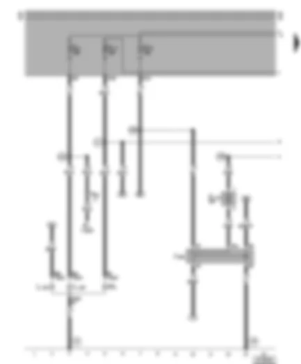 Wiring Diagram  VW LT 1999 - Left headlight - left side light - relay for daytime driving light (dipped beam - left)