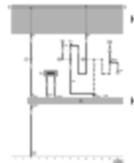 Wiring Diagram  VW LT 1999 - Immobilizer control unit - immobilizer reading coil