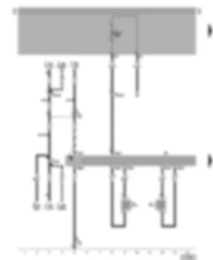 Wiring Diagram  VW LT 2000 - Radio - front loudspeakers