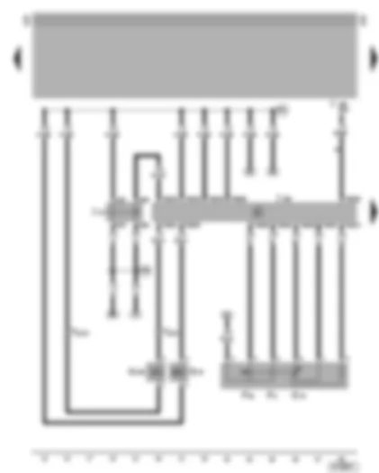 Wiring Diagram  VW LT 1999 - Diesel direct injection system control unit - commencement of injection valve - exhaust gas recirculation - idling switch - accelerator pedal position sender