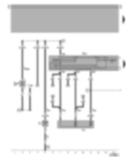 Wiring Diagram  VW LT 1999 - Exterior mirror - electrically adjustable and heated - left