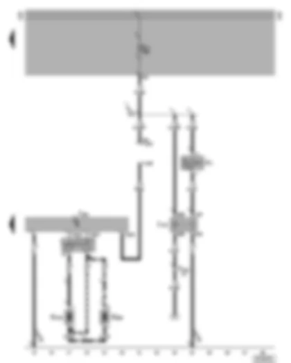 Wiring Diagram  VW LT 1997 - Airbag control unit - belt tensioner igniter - front passenger