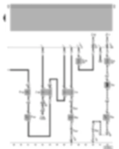 Электросхемa  VW LT 2001 - Электромагнитная муфта - датчик давления в контуре климатической установки - термовыключатель климатической установки - насос системы прокачки ОЖ после выкл. двигателя