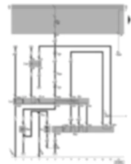 Wiring Diagram  VW LT 2006 - Fresh air blower - fresh and recirculating air flap two-way valve