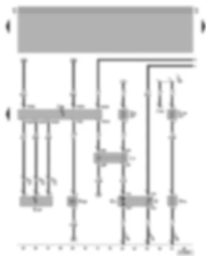 Wiring Diagram  VW LT 2005 - Diesel direct injection system control unit - intake manifold flap change-over valve - fuel pressure sender