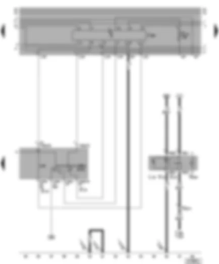 Wiring Diagram  VW LT 2004 - Intermittent wiper switch - windscreen washer pump switch - rear fog light switch
