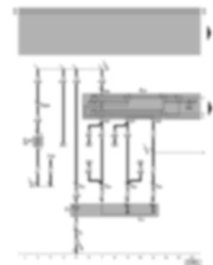 Wiring Diagram  VW LT 2006 - Left exterior mirror - electrically adjustable and heated