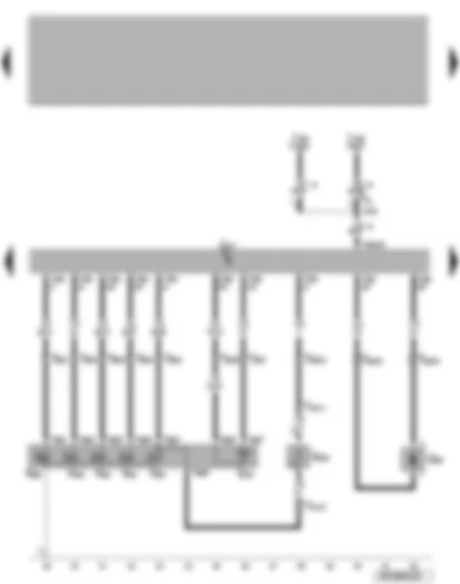 Wiring Diagram  VW LUPO 1999 - Automatic gearbox control unit - solenoid valves - solenoid valve series resistance - vehicle speed sender